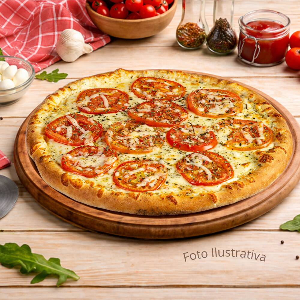 Mussarela e tomate fatiado. Foto ilustrativa