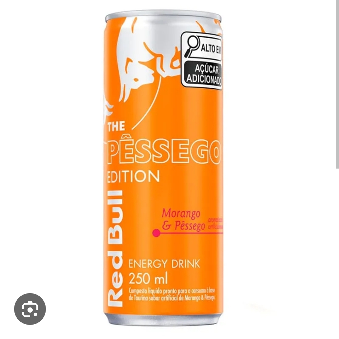 Red bull morango e pessego 250ml
