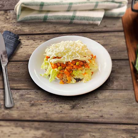 Tostada de Picadillo
