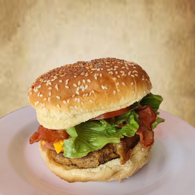 Hamburguesa con Arrachera