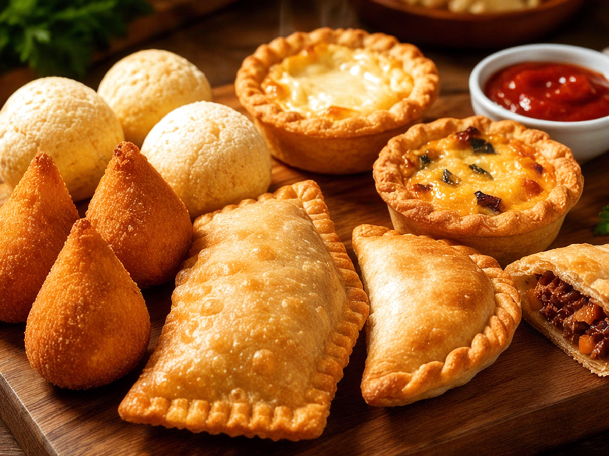 Saborear Pastéis E Salgados