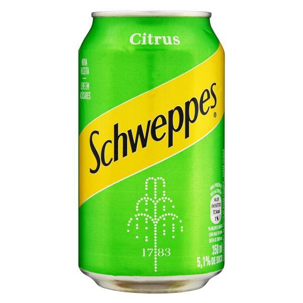 SCHWEPPES LIMÃO LATA 350 ML