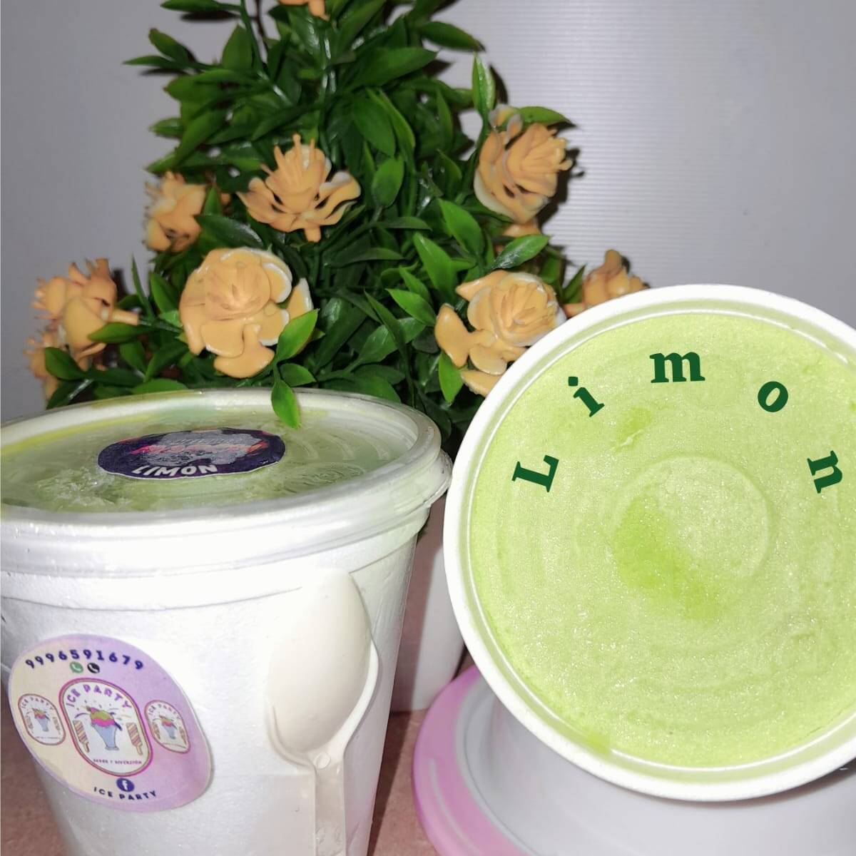 Helado Gourmet Sabor Limon
