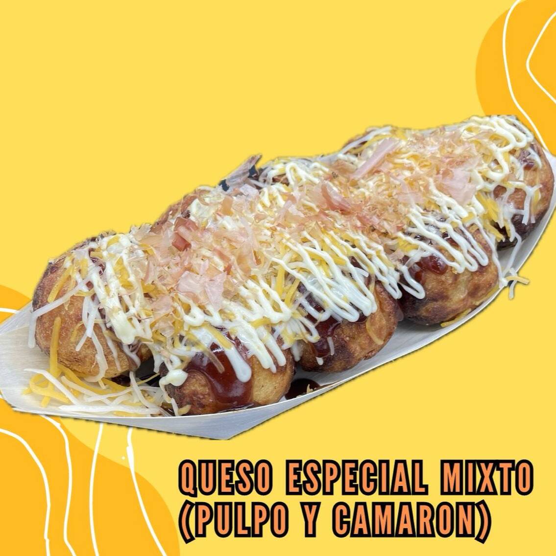 TAKOYAKI QUESO ESPECIAL MIXTO CHICO(6PZ)