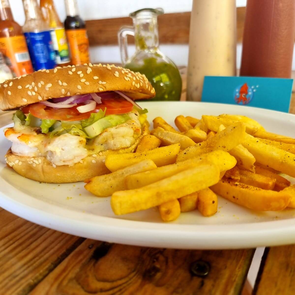 Hamburguesa de Camarón