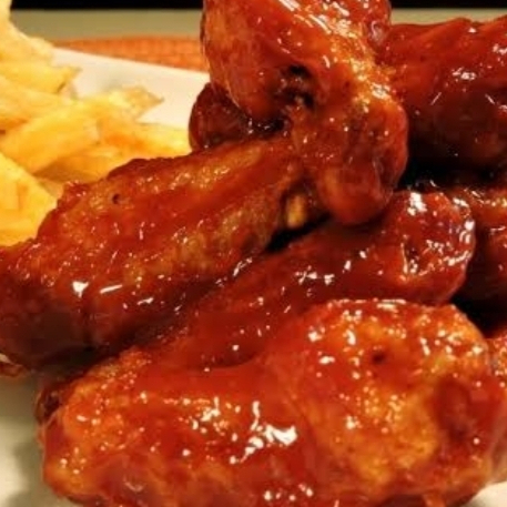 Orden De Alitas Bbq Con Papas