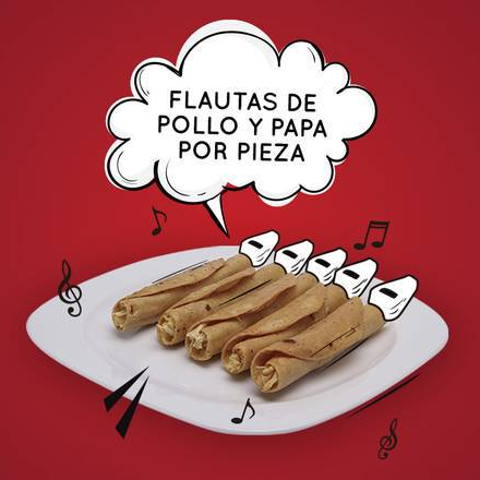 Flautas 10 piezas