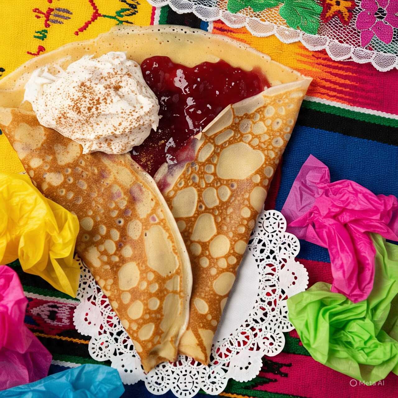 Crepa de Mermelada de Fresa con Phidadelphia