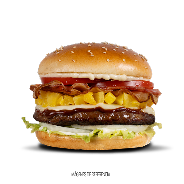 Hamburguesa Hawaiana.