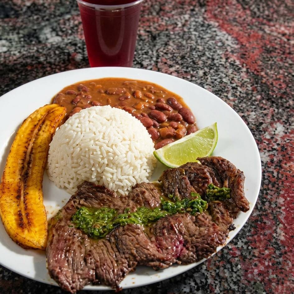 BANDEJA EJECUTIVA CON RES ASADA