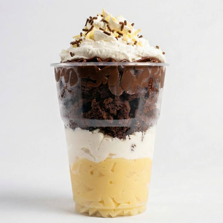 Muito brownie molhadinho mergulhado em creme branco, chocolate e chantilly. A única parte ruim é quando acaba. Aproximadamente 250 gramas. -----------------tags------------------- Entrega rápida, desconto, promoção, 0,99, 0800, off, cupom, barato, melhor preço, oferta, frete grátis, descontão, preço baixo,Doces, bolos, brigadeiro, docinhos, kit festa, aniversario, coco, bolo de pote, chocolate, morango, sobremesa, Nutella, copo da felicidade, pizza doce, brownie, confeitaria, doceria, gourmet, cake, bombom, piscina, ganache, caseiro, vovó, bento cake, vulcão, red velvet, trufas, banoffe, pudim, doce de leite, pão de mel, Oreo, Kit Kat, ferrero Rocher, cheese cake, tartelete, Ninho, cupcake, afogadinho, bolo, Ninho, brigadeirão, mini, cascão, gourmet, cone, dois amores, Salgadinhos, salgados,kibe, frango, coxinha, camarão, pastel, frito, sequinho, bolinho, bauru, empada, esfirra, petiscos, pizza, empadão