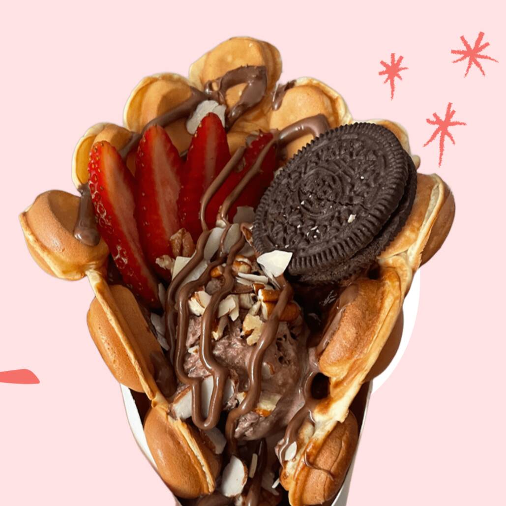 Bubble Waffle Oreo