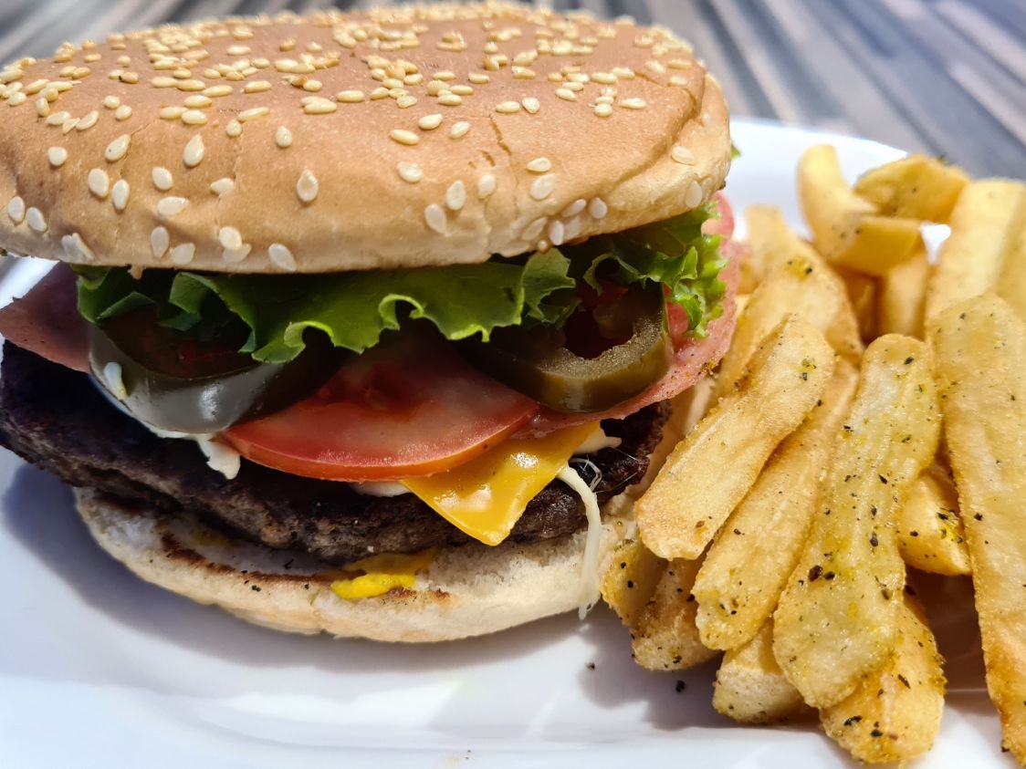 Hamburguesa de Arrachera
