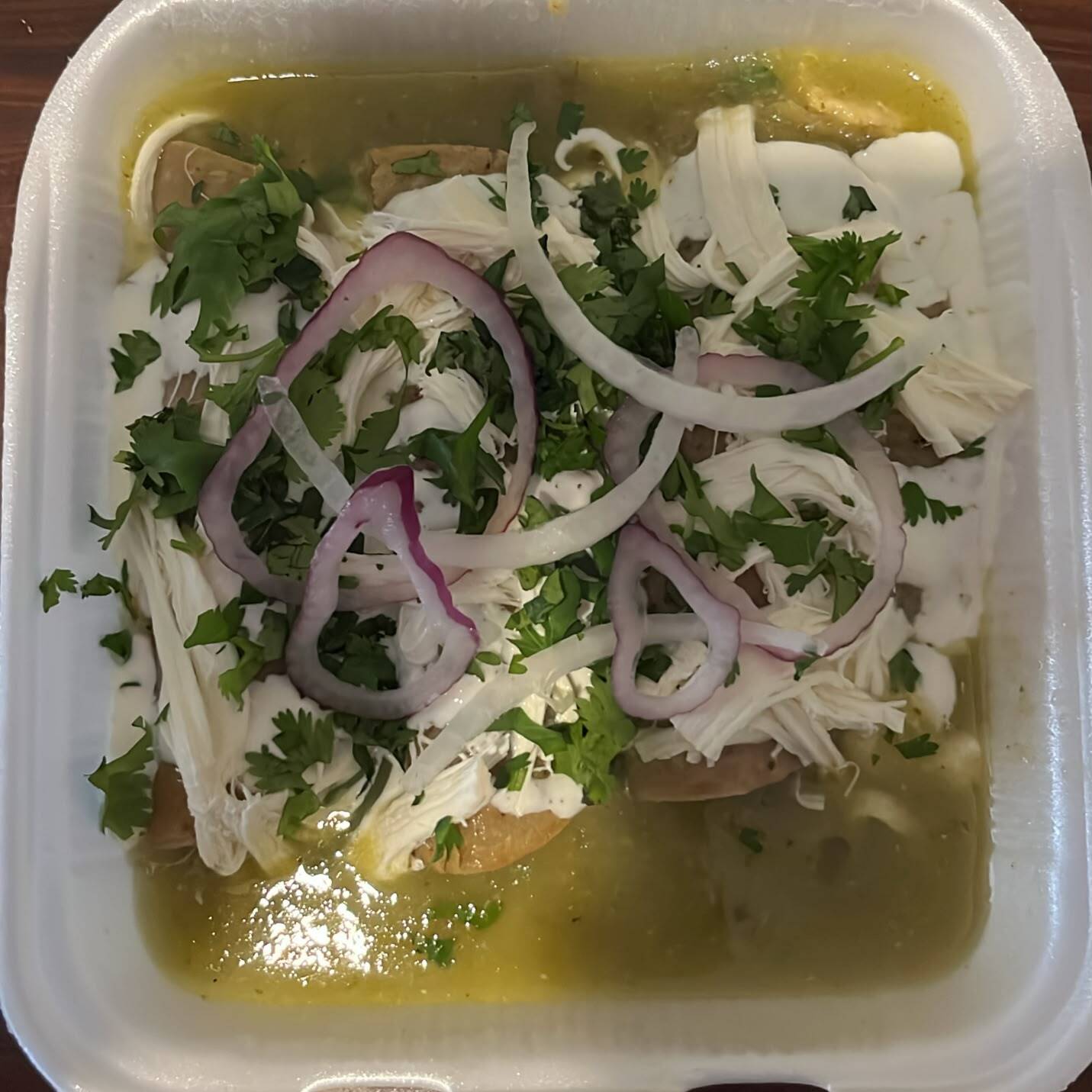 Enchiladas verdes