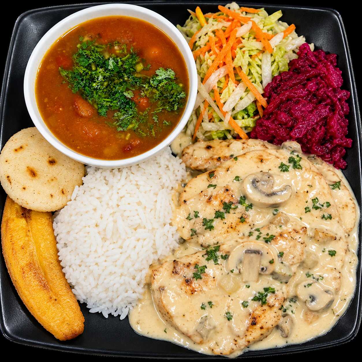 Almuerzo – Filetes de Pollo en Salsa Bechamel
