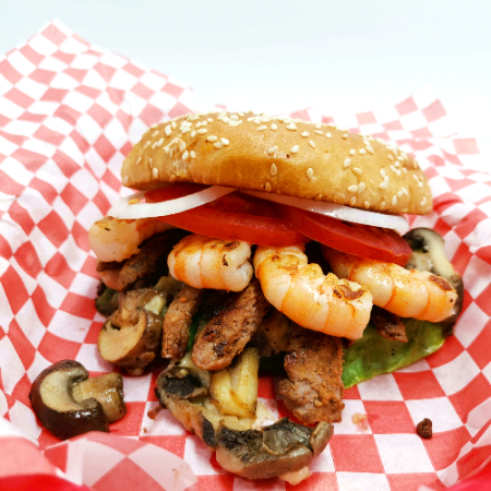 Hamburguesa Mar y Tierra