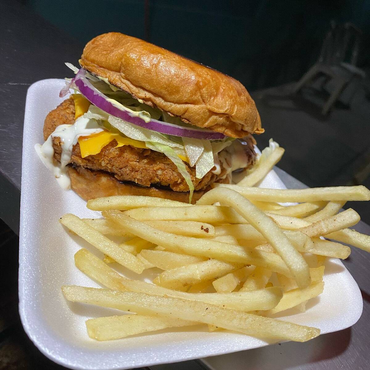 Hamburguesa de Pollo Crusty BBQ