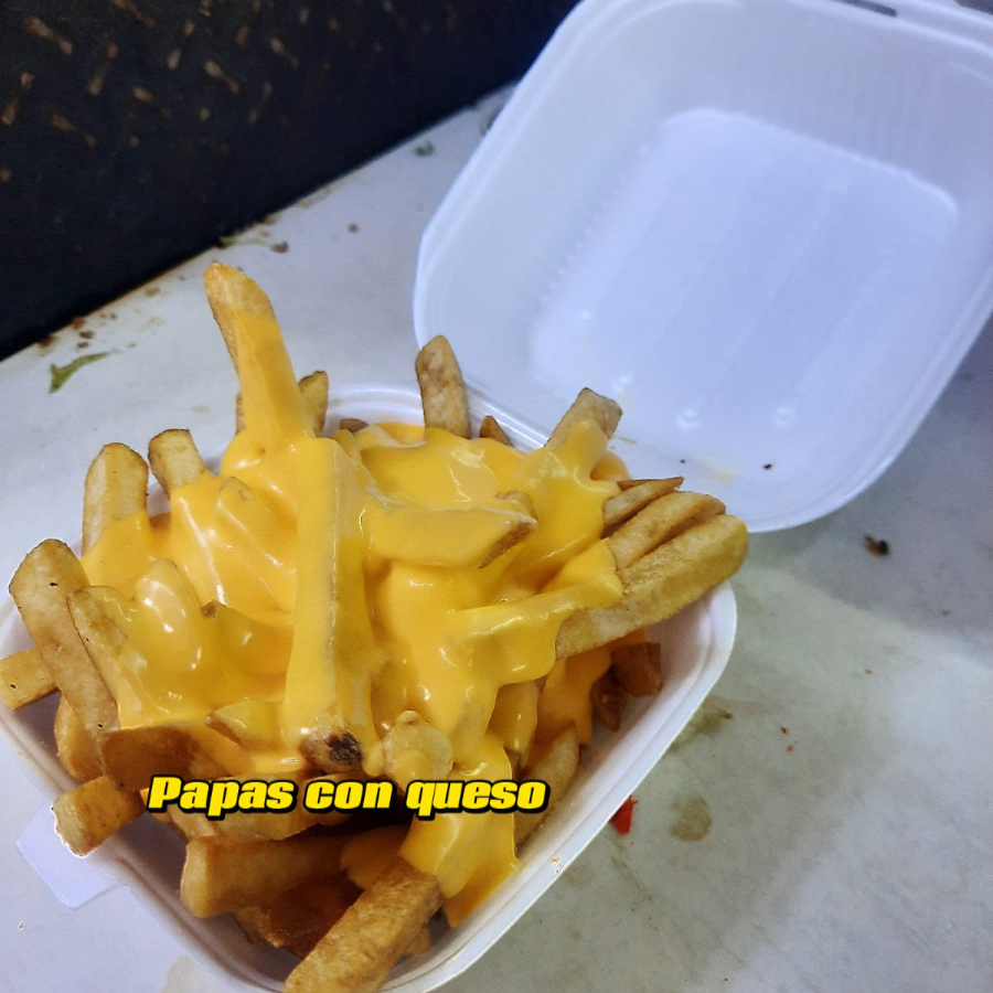 Papas con queso