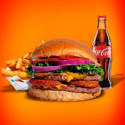 Big Berna con Papas y Refresco