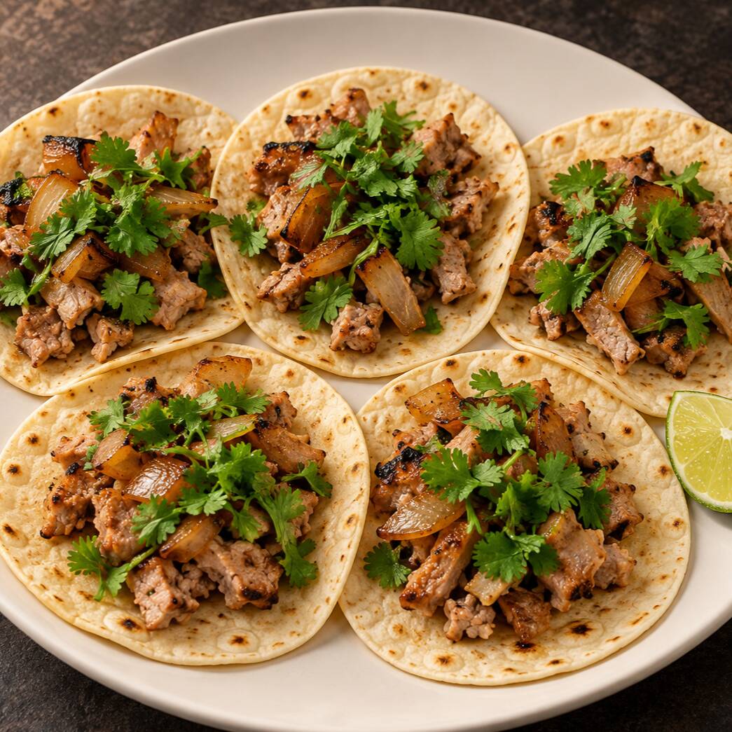 5 Tacos de Carne Asada | Harina