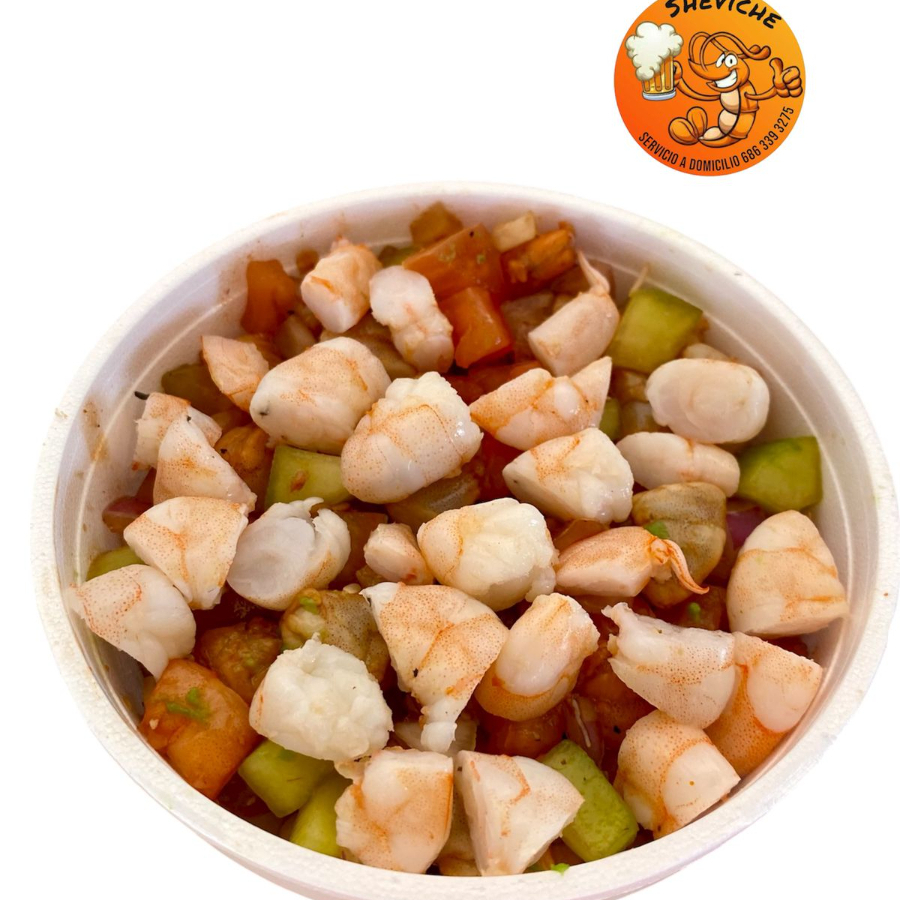 Medio Litro Mixto ( Camaron Cocido y Curtido)