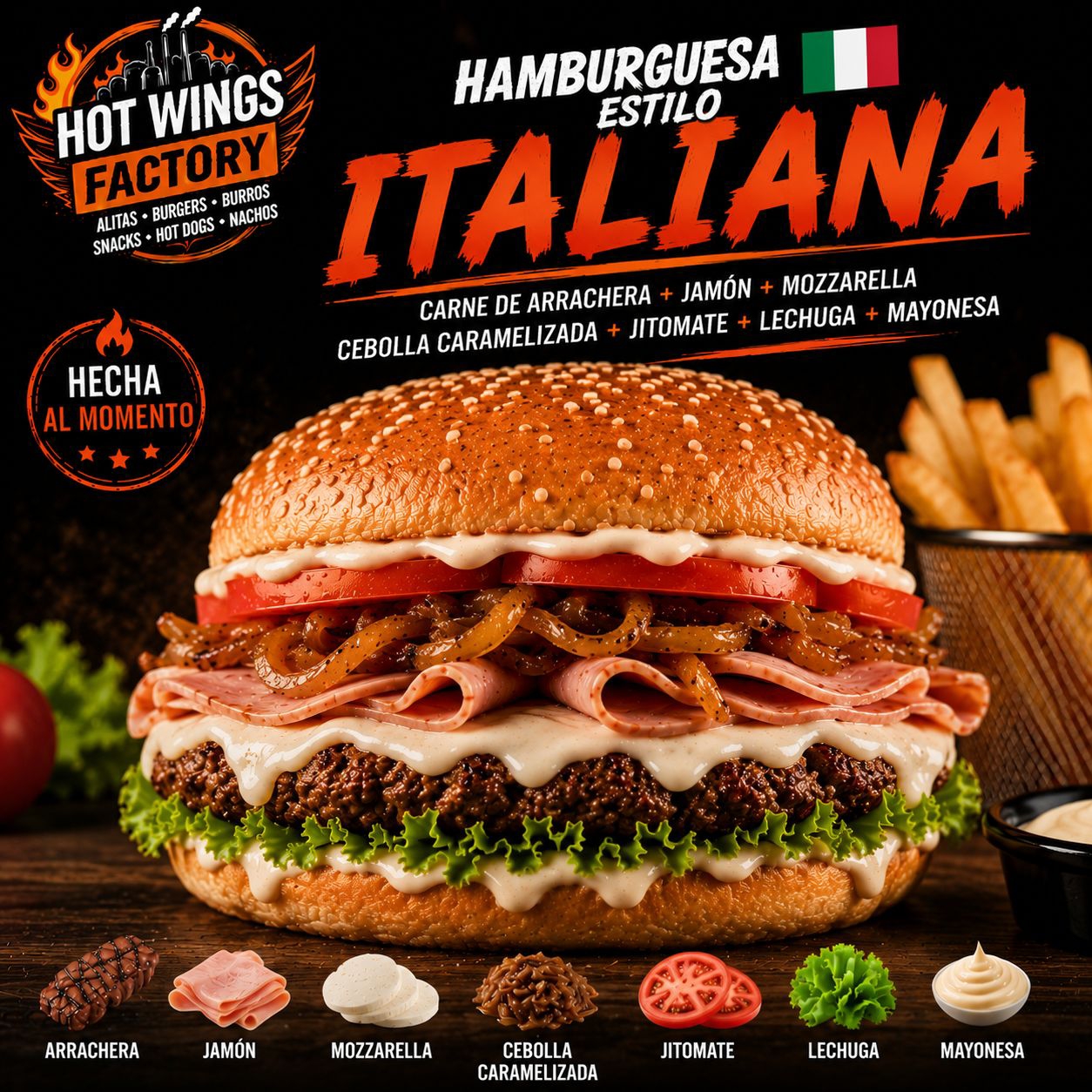 HAMBURGUESA ITALIANA