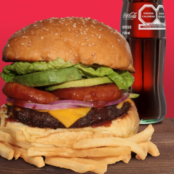 Hamburguesa Vaquera + Refresco