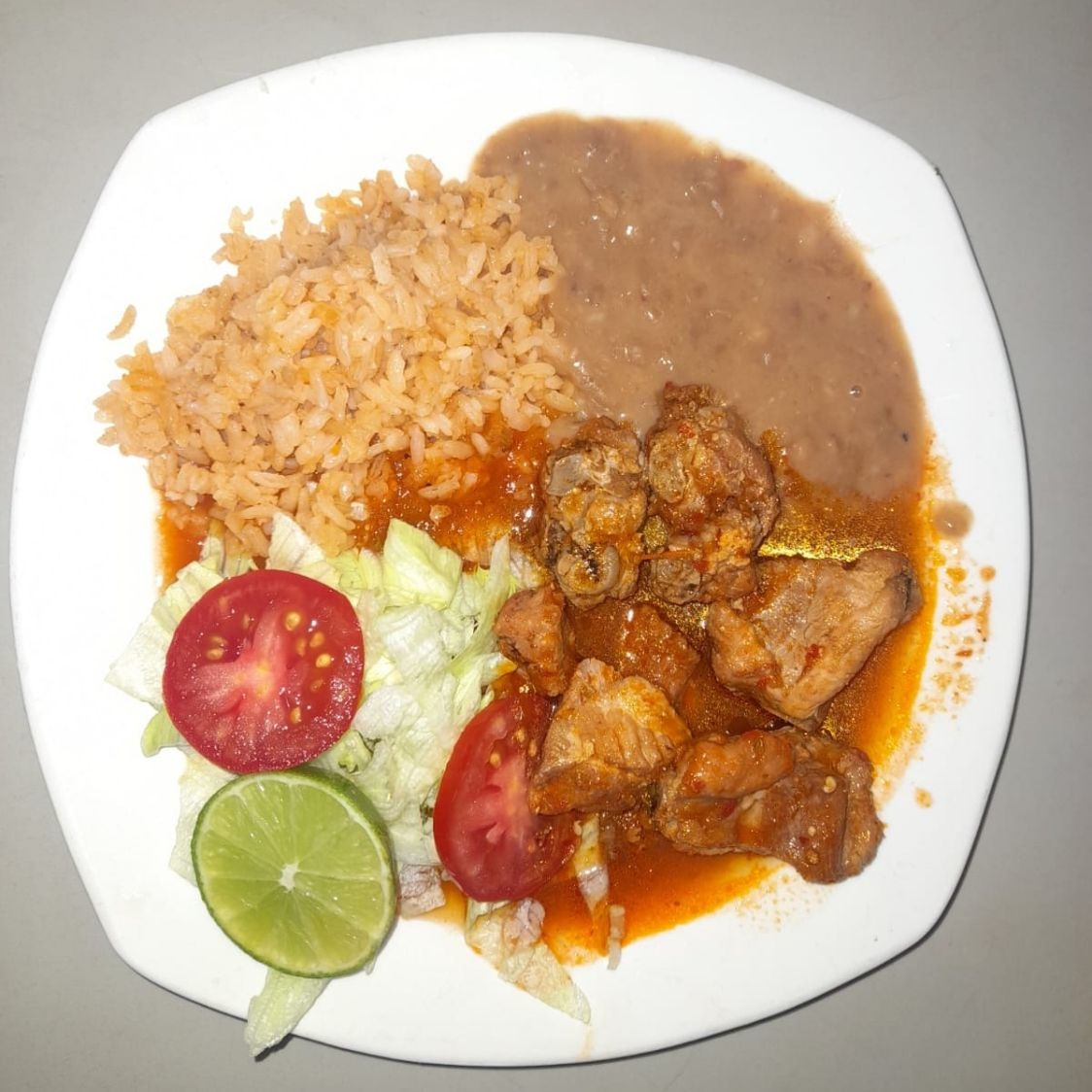Combo-Costilla de Puerco+agua fresca