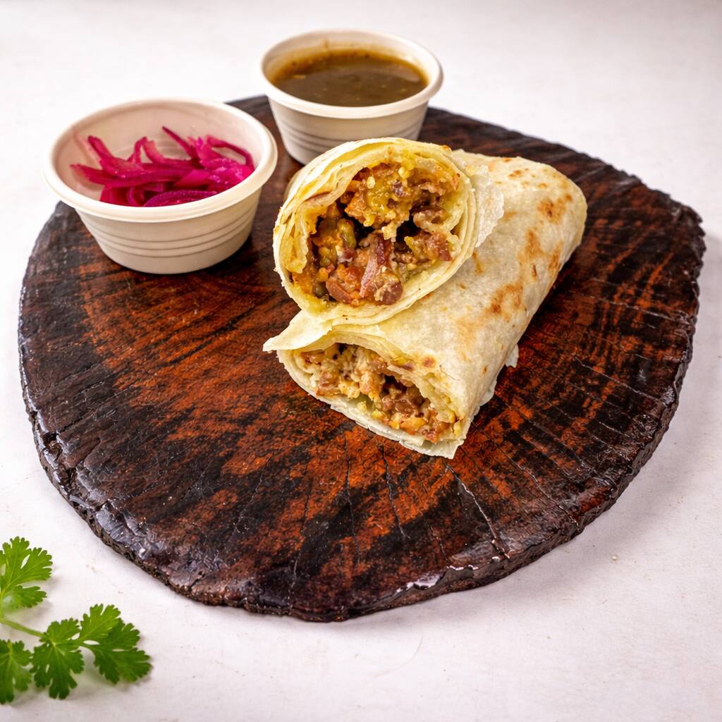 Burrito de Chicharron en Salsa Verde