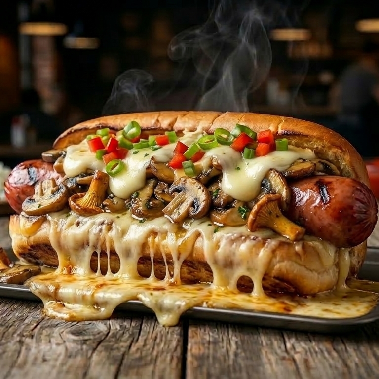 Hot-dog Champiñones