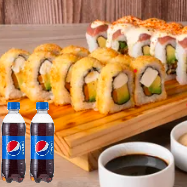 24 MAKIS + 2 PEPSIS (2 SABORES)