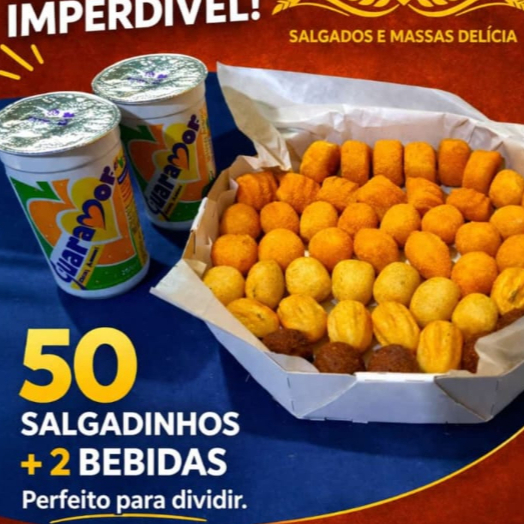 Mix de salgados preparados a base de Farinha de trigo especial e especiarias.