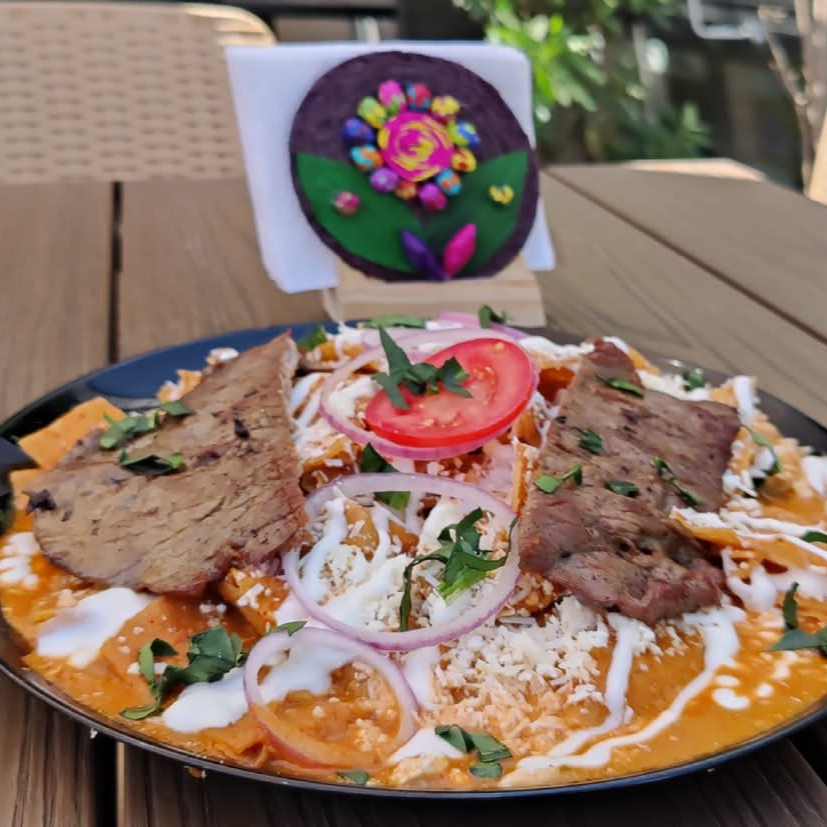 chilaquiles con cecina