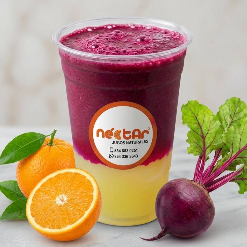 Jugo de Naranja y Betabel