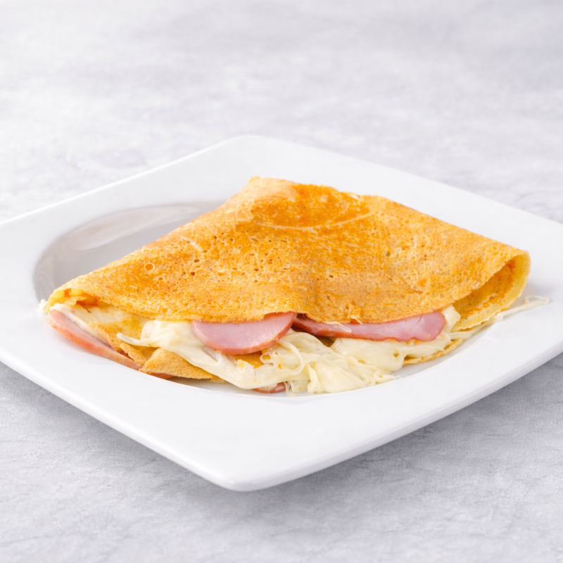 Crepa Salada De JAMON Y QUESO