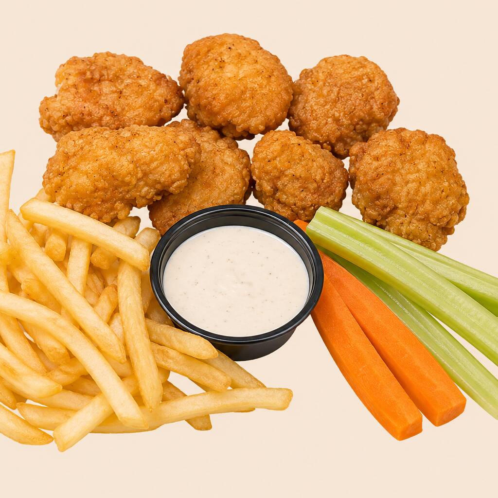 Boneless Naturales Con Papas