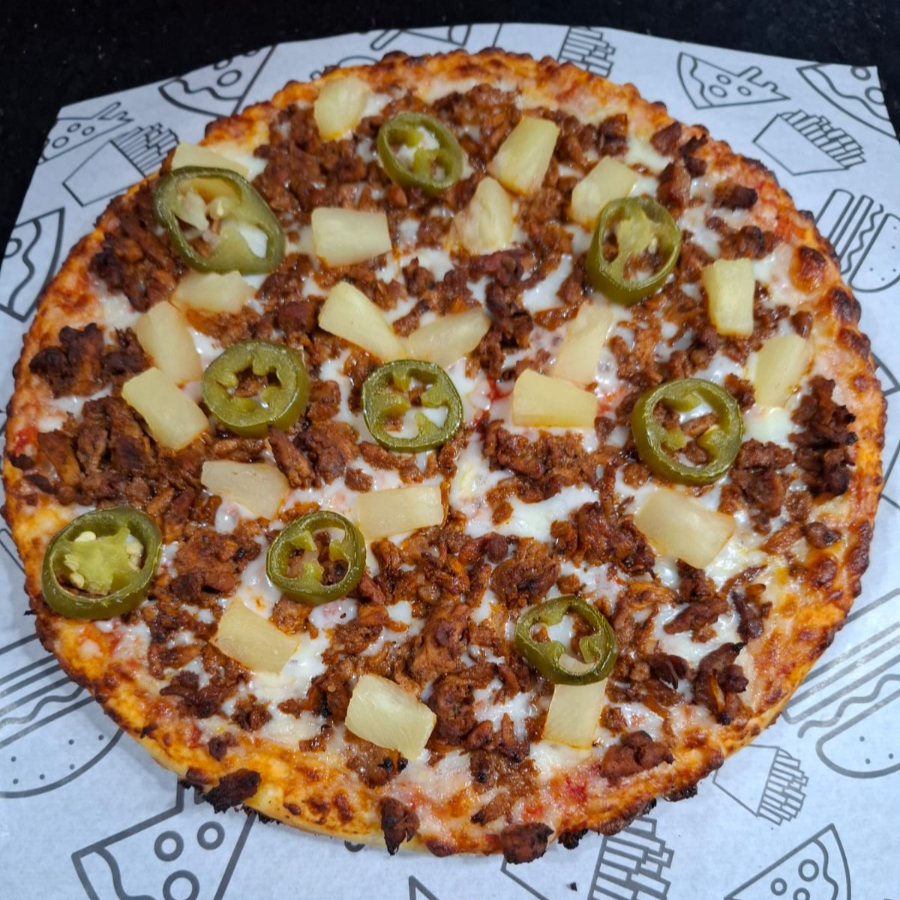 PIZZA EXTRA-GRANDE DE PASTOR