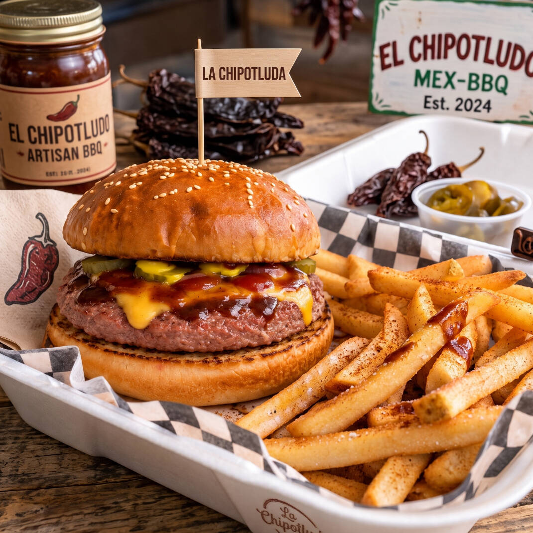 COMBO LA CHIPOTLUDA (BBQ Chipotle) + Papas