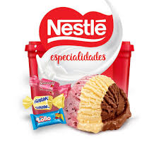 orvete Nestlé Napolitano (1,5 L): Combinação dos sabores baunilha, morango e chocolate em camadas. Clássico, cremoso e perfeito para agradar todos os gostos em uma única embalagem.