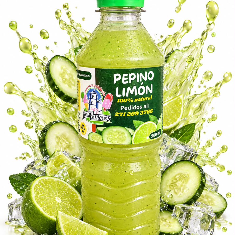 Agua de Pepino y Limón