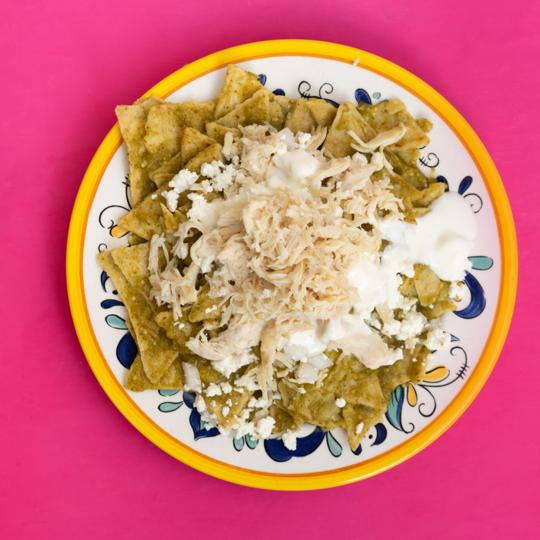 Chilaquiles verdes + Naranjada