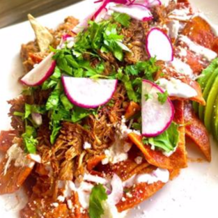 Chilaquiles con Barbacoa