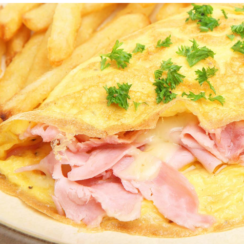 Omelette de Jamón de Pavo y Quesos