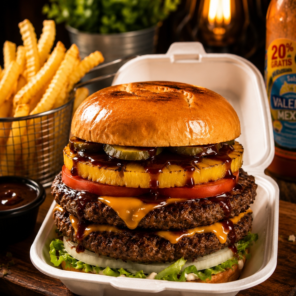 HAMBURGUESA BBQ