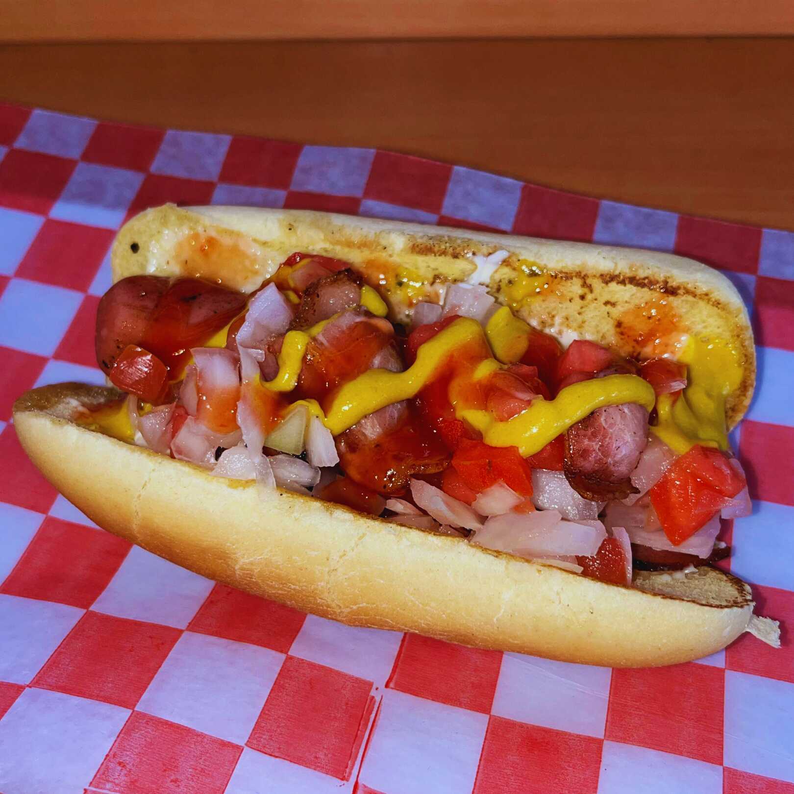 Hot Dog con Tocino