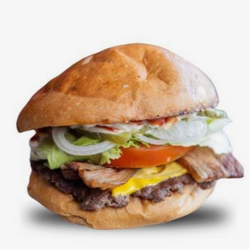 Hamburguesa 1/4 de Libra con Bacon