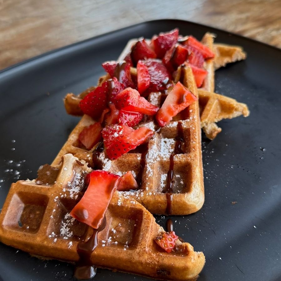 Wafles de Avena y Frutos Rojos