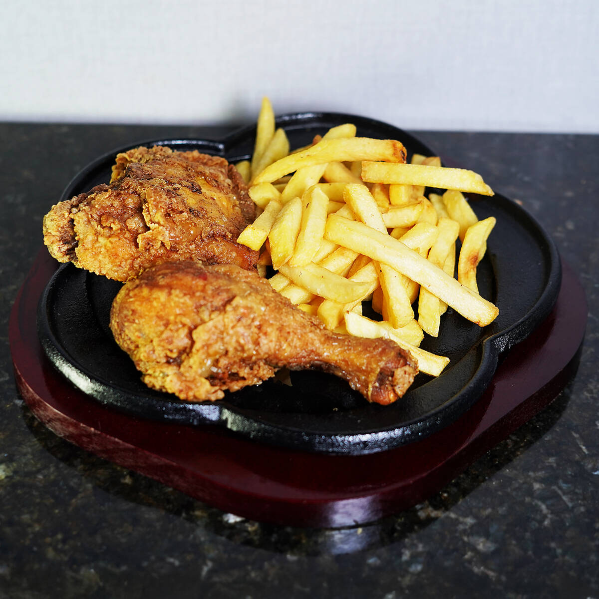1/4 de Pollo Apanado