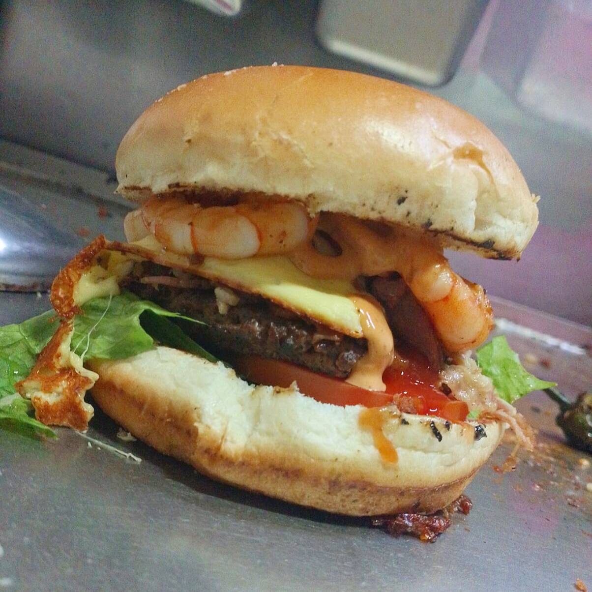 Burger con Camarón