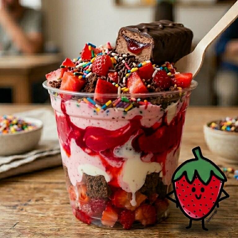 Fresas/Crema Gansito